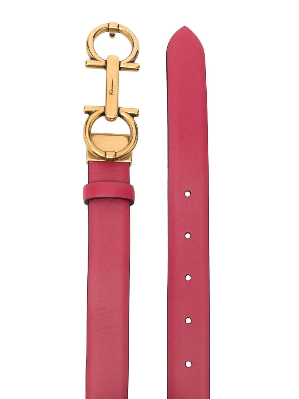 Gancini horsebit leather belt - 2