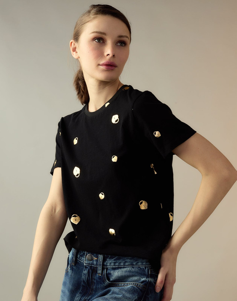 Lock & Key Metallic Tee 1