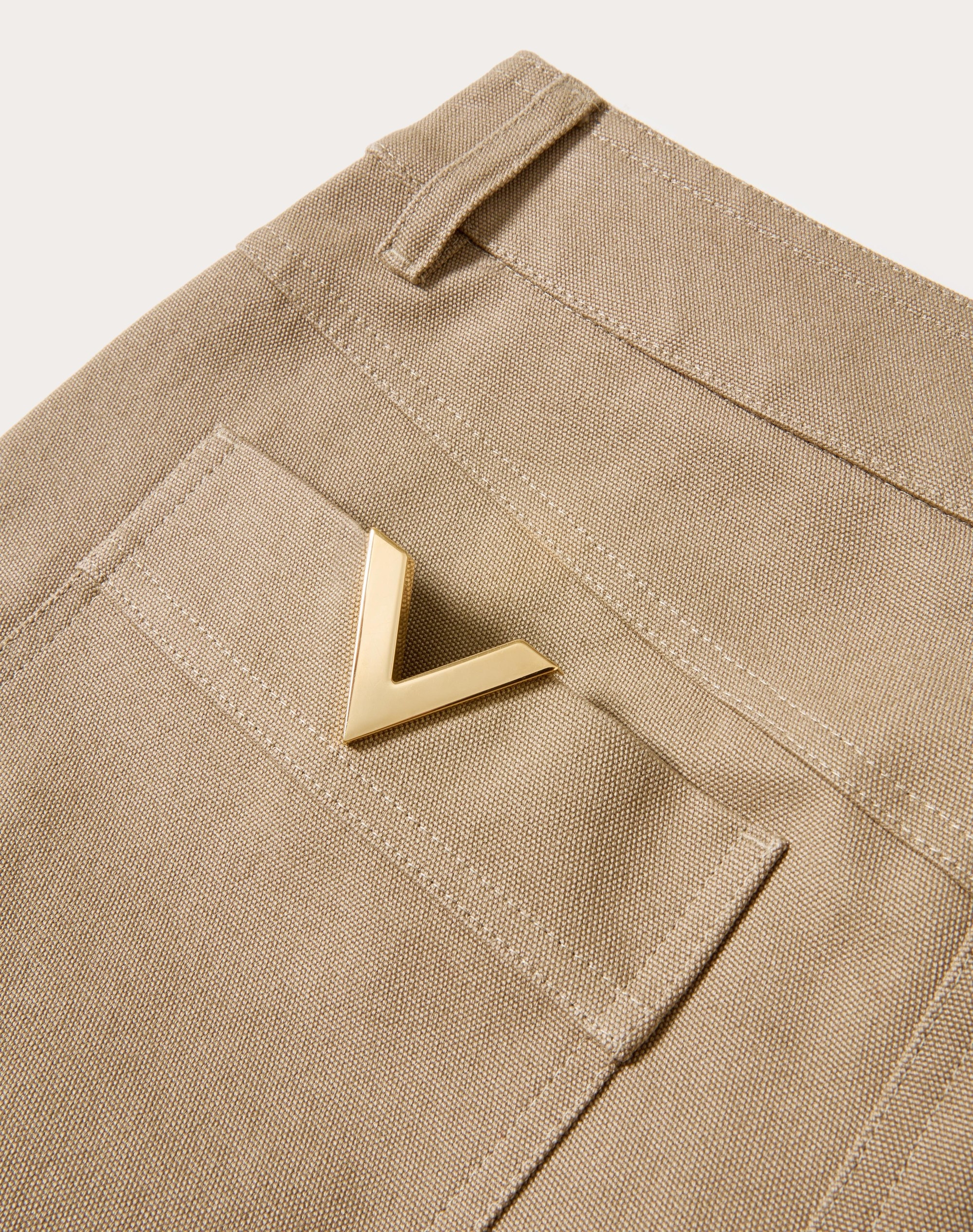 STRETCH COTTON CANVAS SHORTS - 3