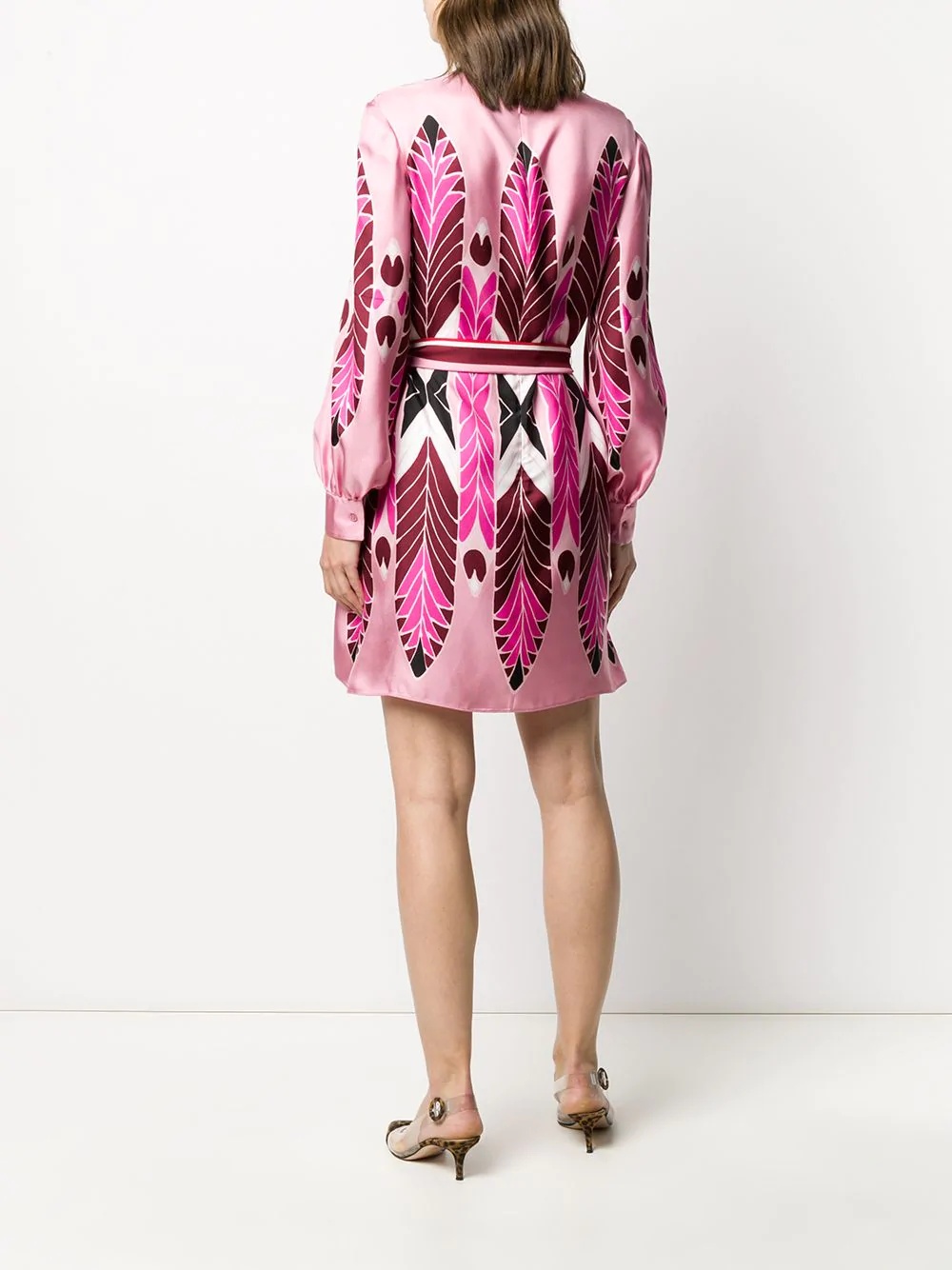 Pop Feathers print mini dress - 4