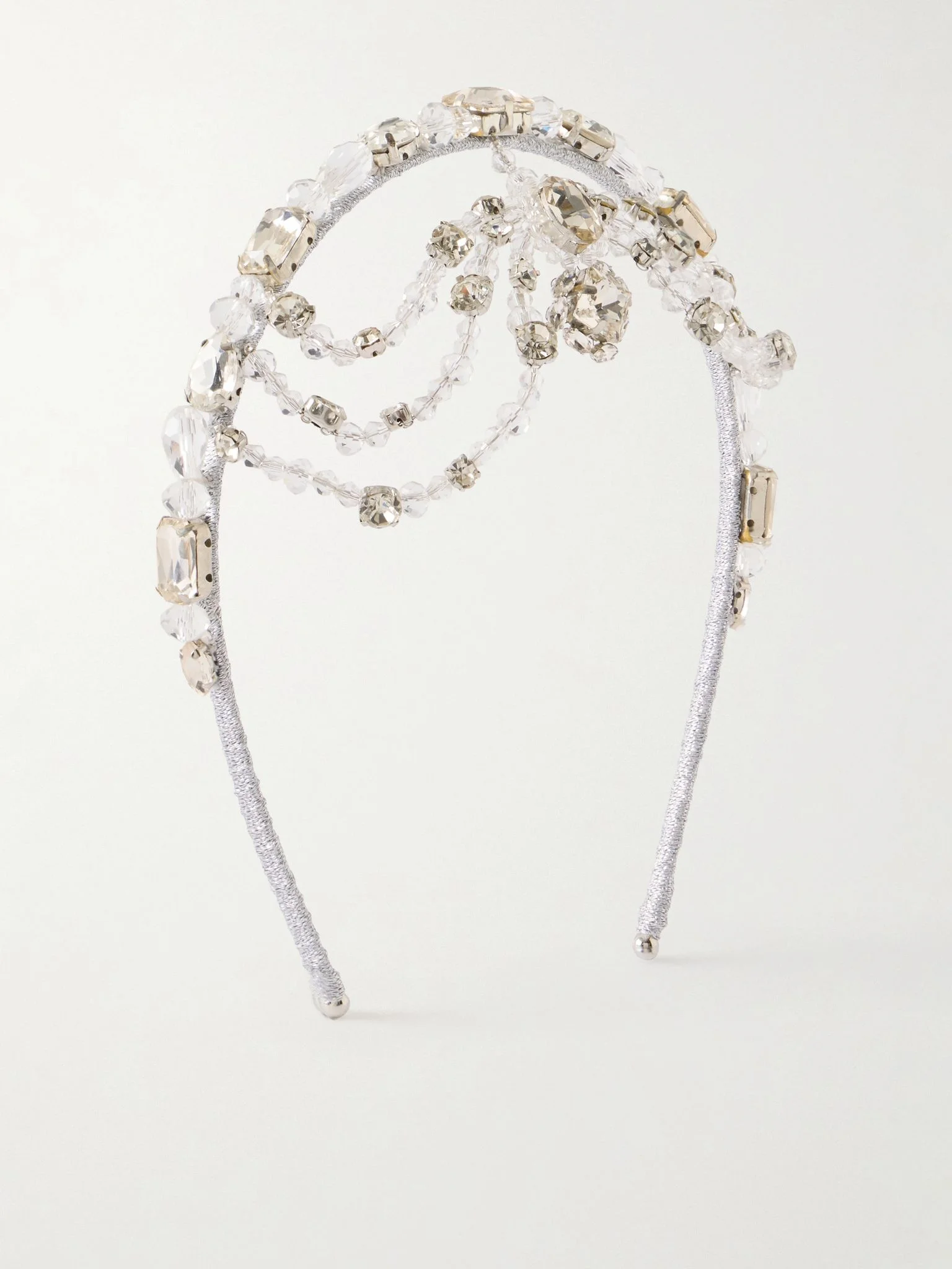 Ameerha crystal-embellished headpiece Silver - 1
