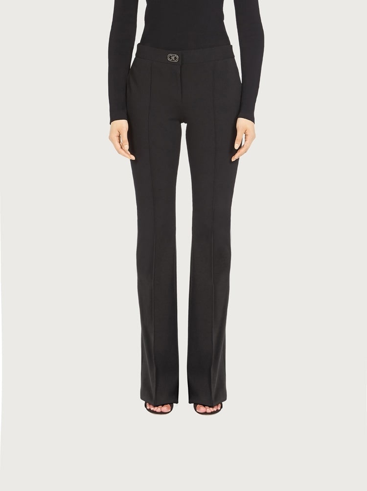 JERSEY FLARED TROUSER - 2
