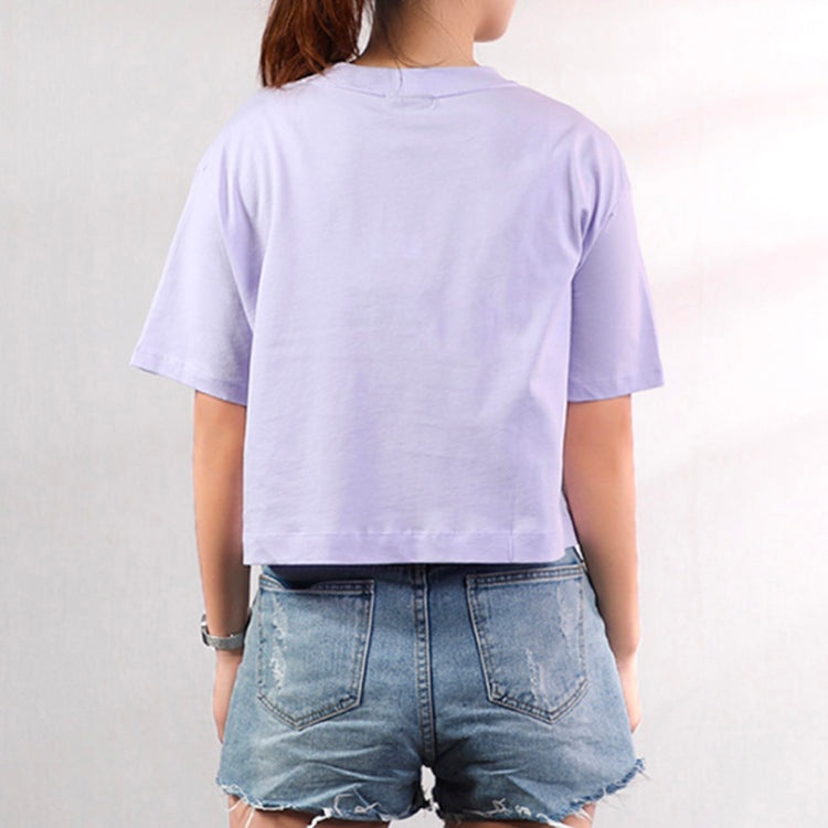 (WMNS) Nike Air Printing Sports Short Sleeve 'Purple Black' BV4778-539 - 4