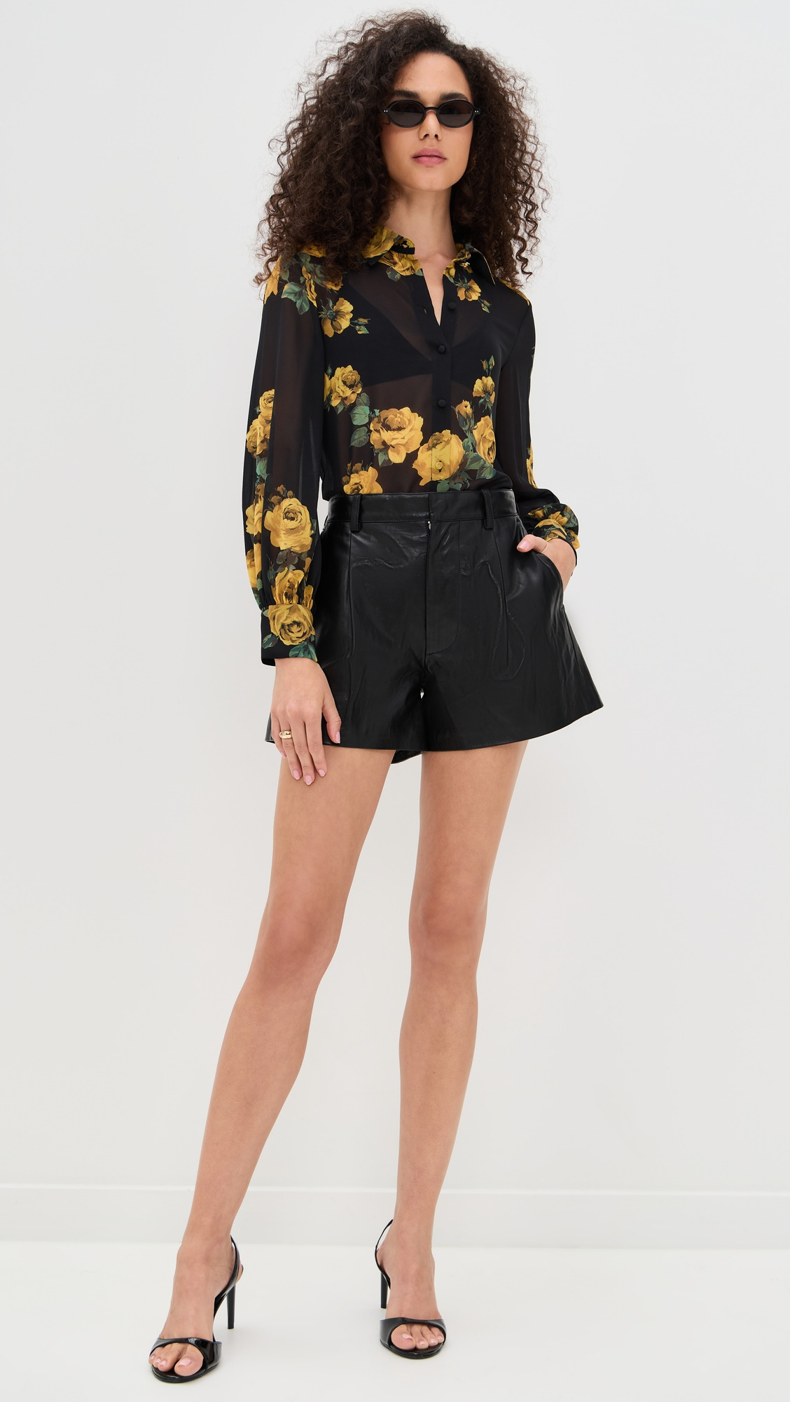 Candace Blouson Sleeve Button Down - 4