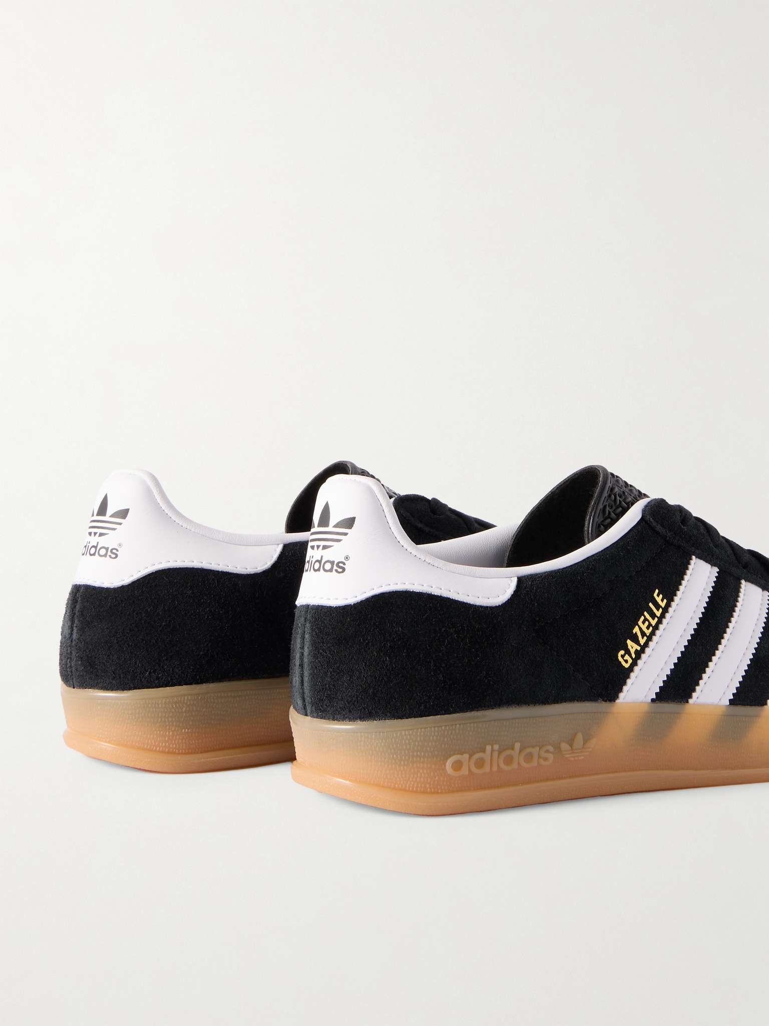 Gazelle Indoor Faux Leather-Trimmed Suede Sneakers - 5