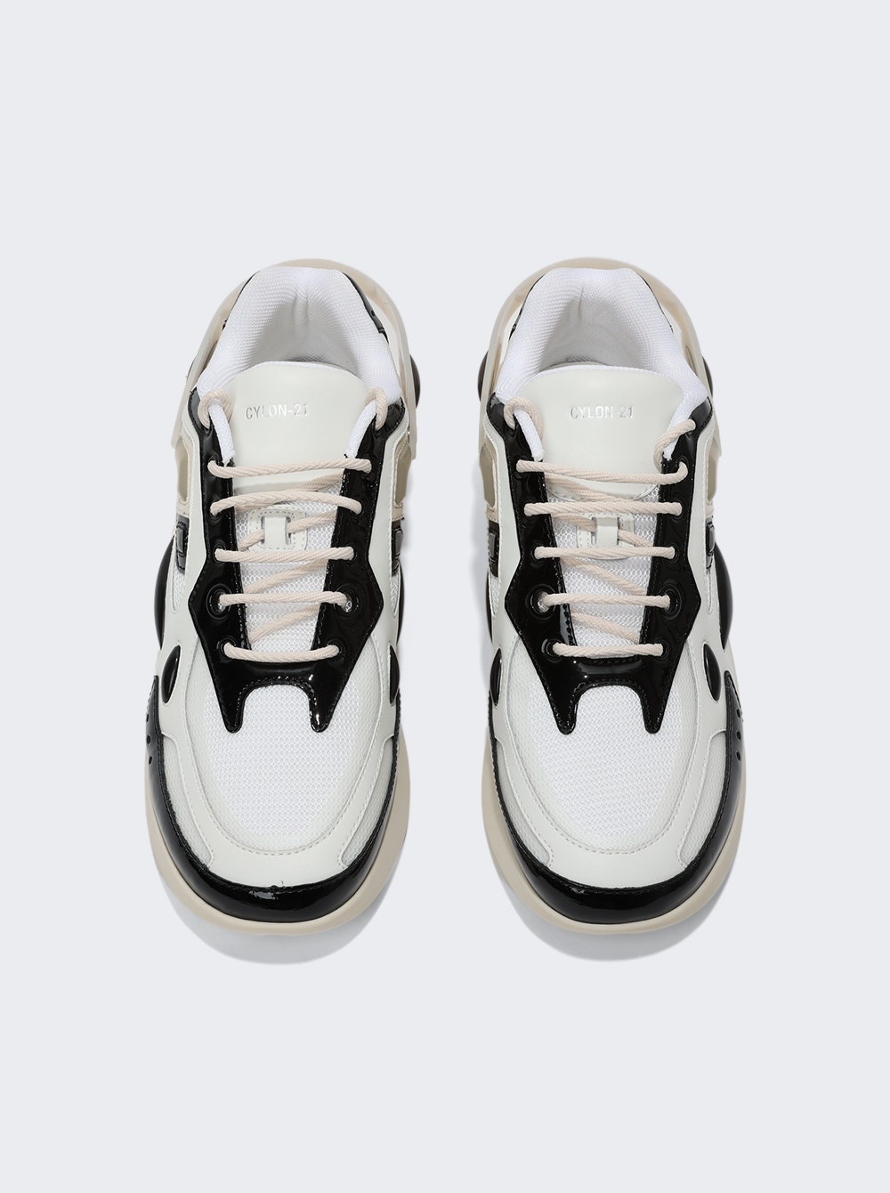 Cylon-21 Sneaker White Black And Cream - 4