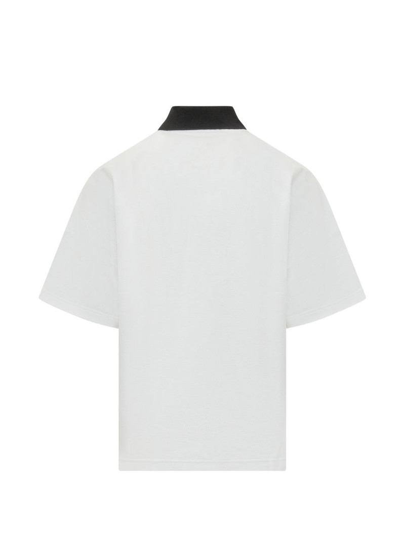 Lanvin buttoned cotton polo shirt outlook