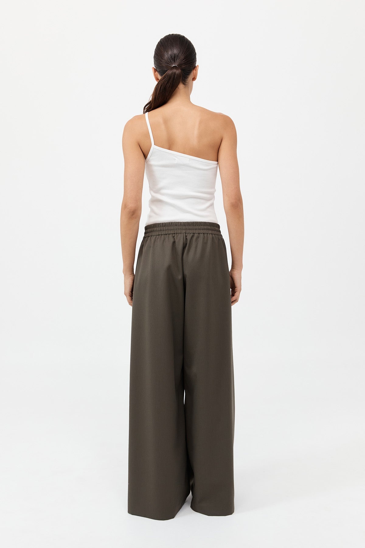 Wool Drawstring Pants - Tapenade - 6