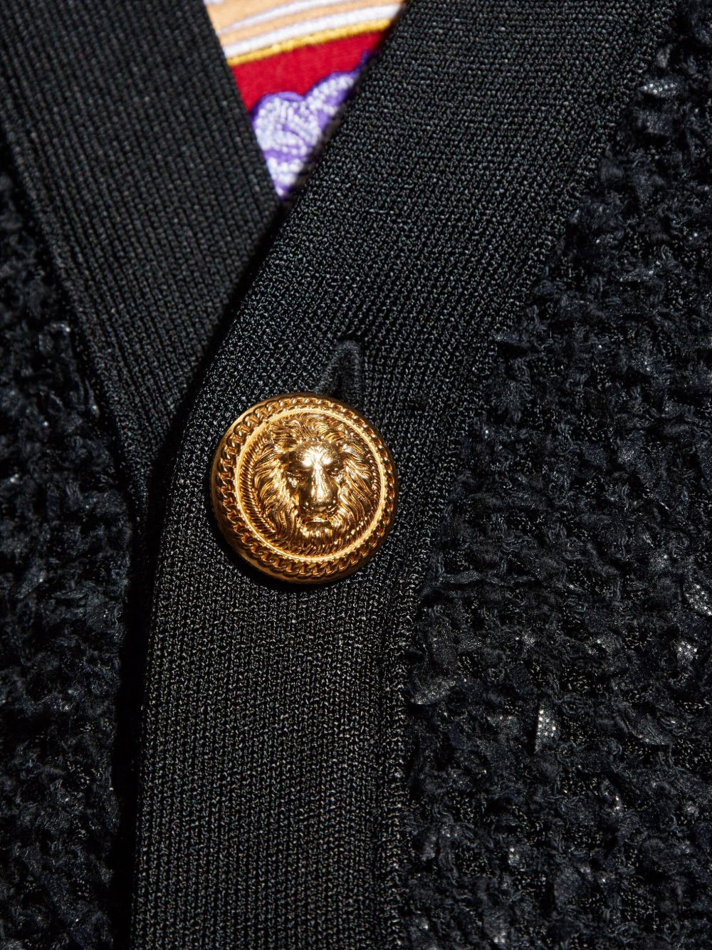 lion-head buttoned cardigan - 5