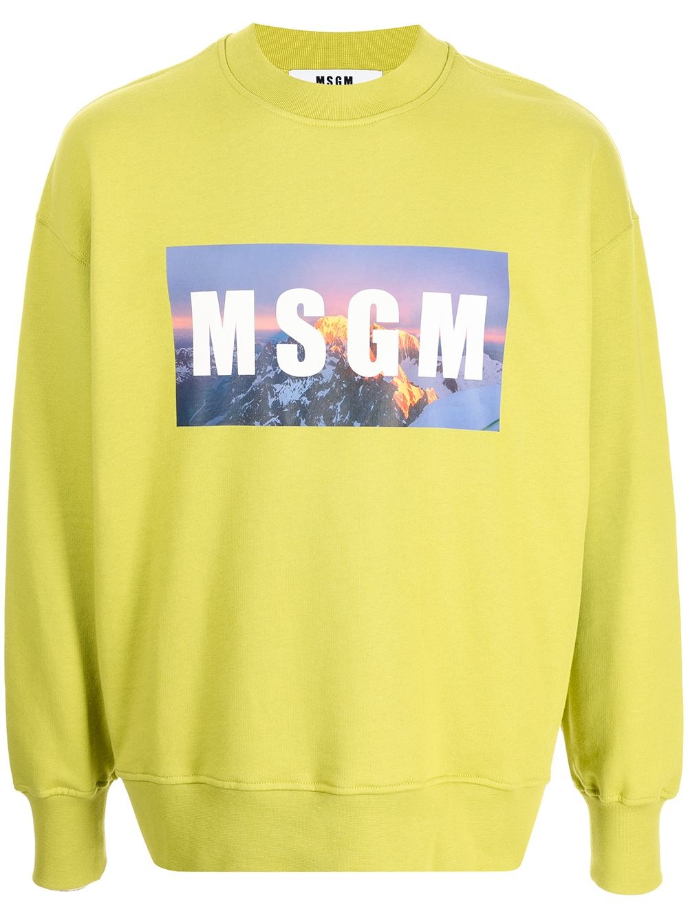 logo print sweatshirt - 1