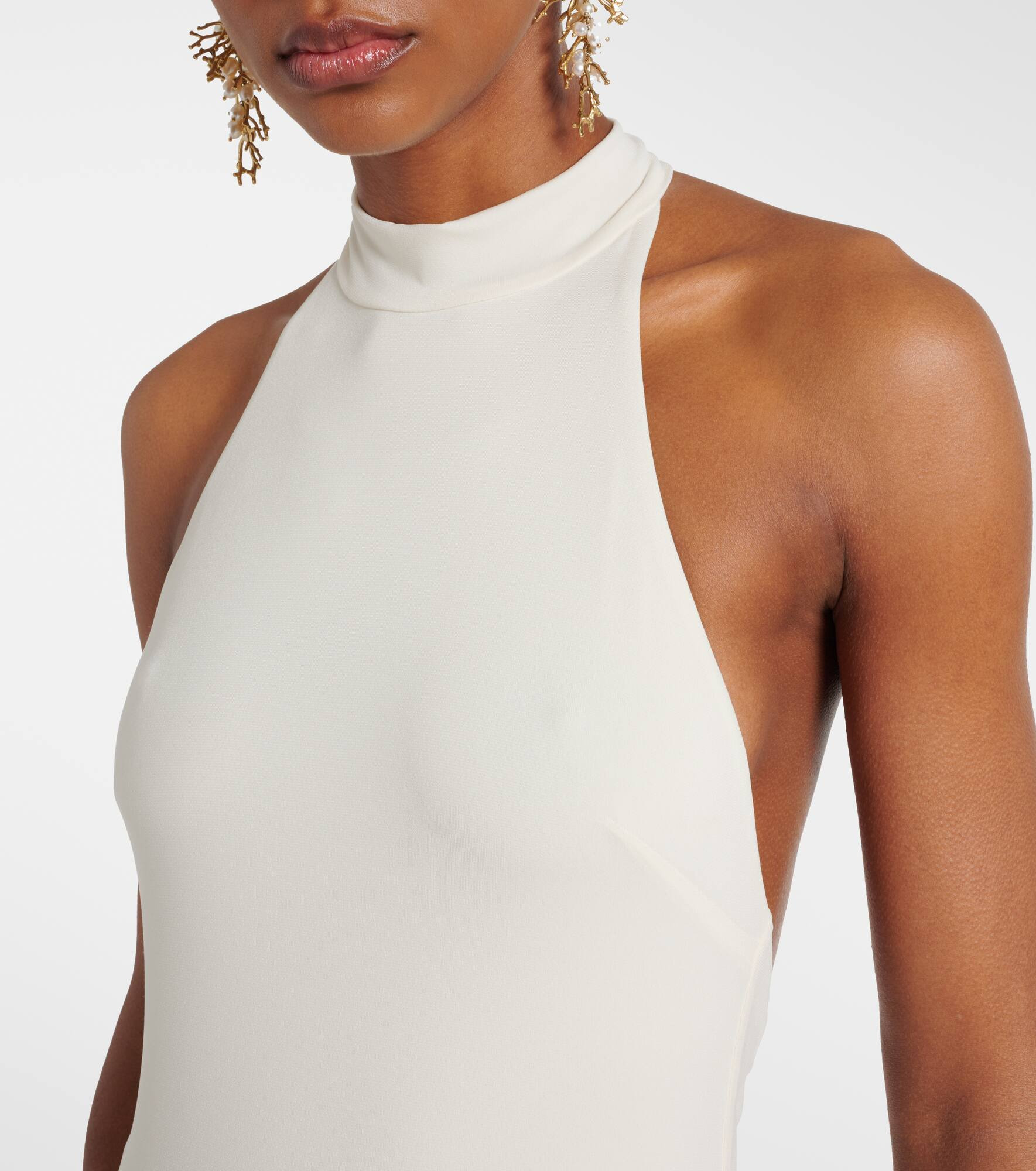 Carrie halterneck jersey maxi dress - 4