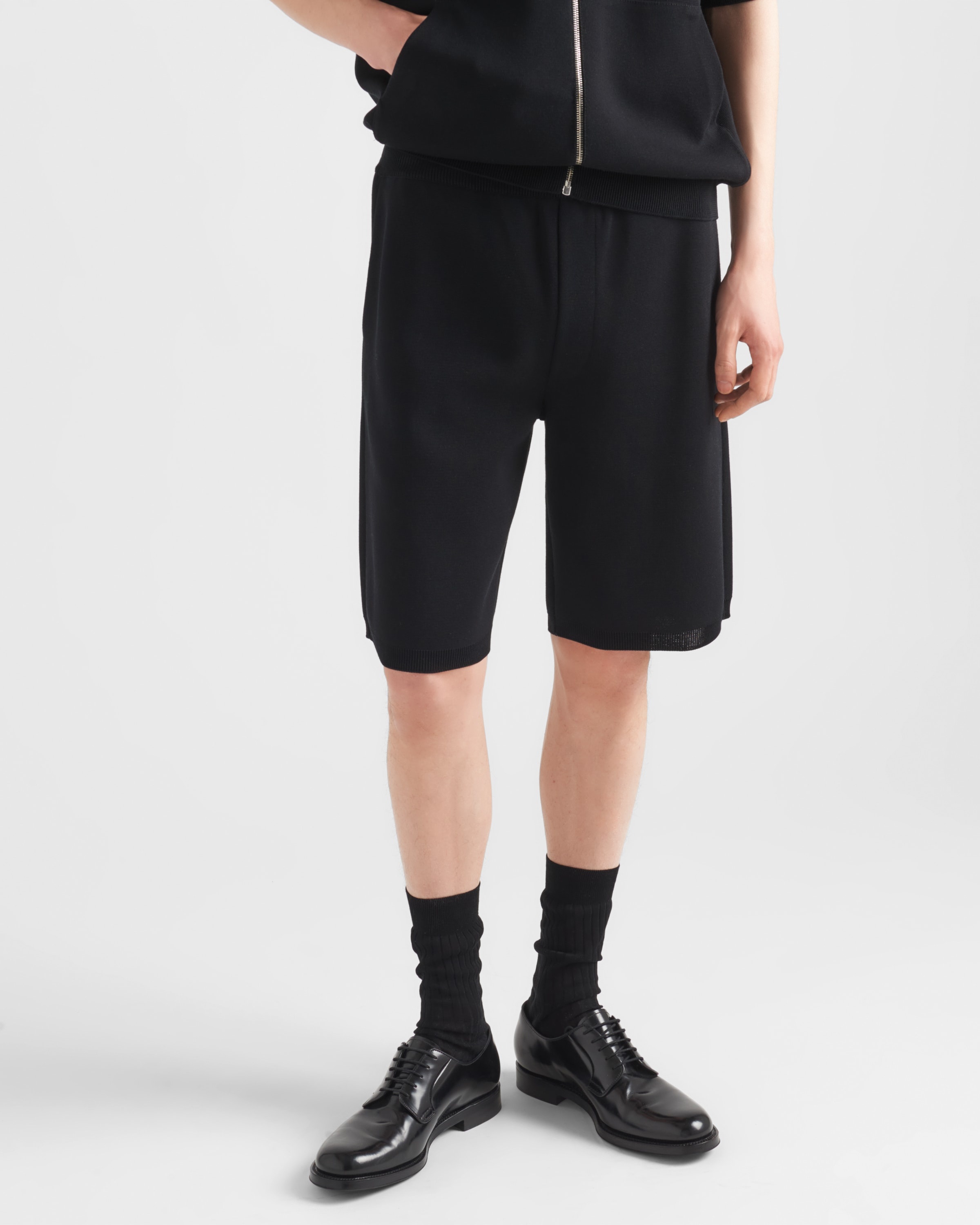 Cotton and viscose Bermudas - 4