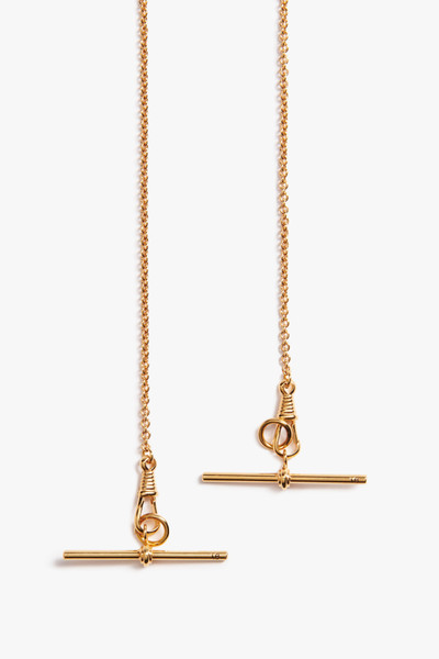 Victoria Beckham T-Bar Scarf Necklace in Gold outlook