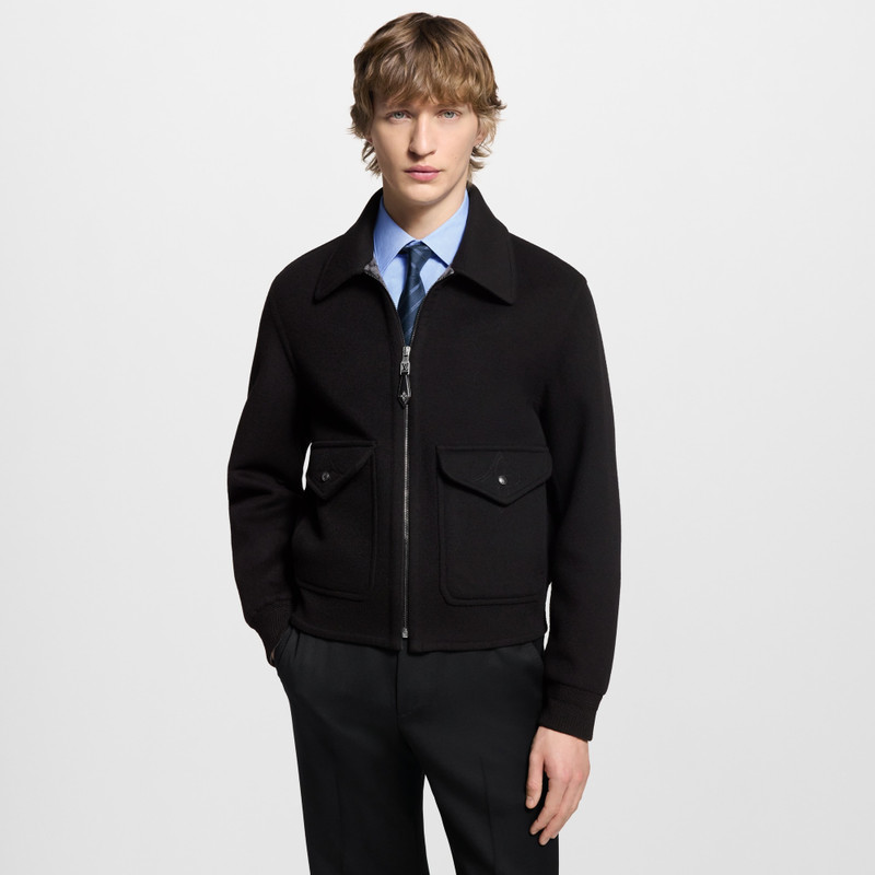 Louis Vuitton Wool-Silk Double Face Blouson outlook
