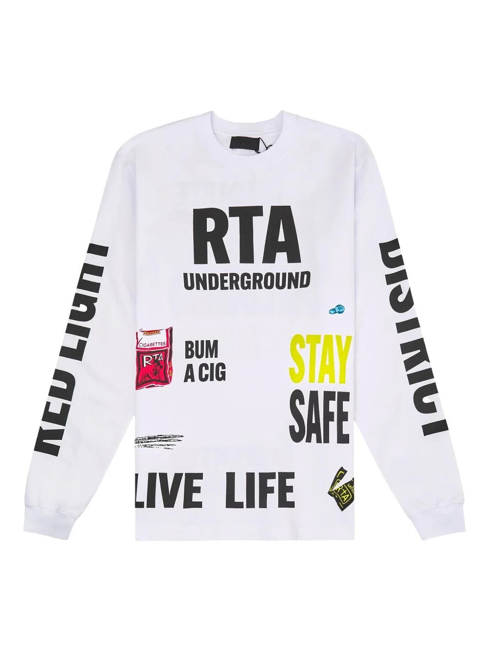 Underground text-print sweatshirt - 1