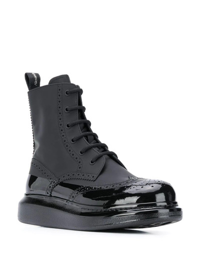 Alexander McQueen contrast-sole ankle boots outlook