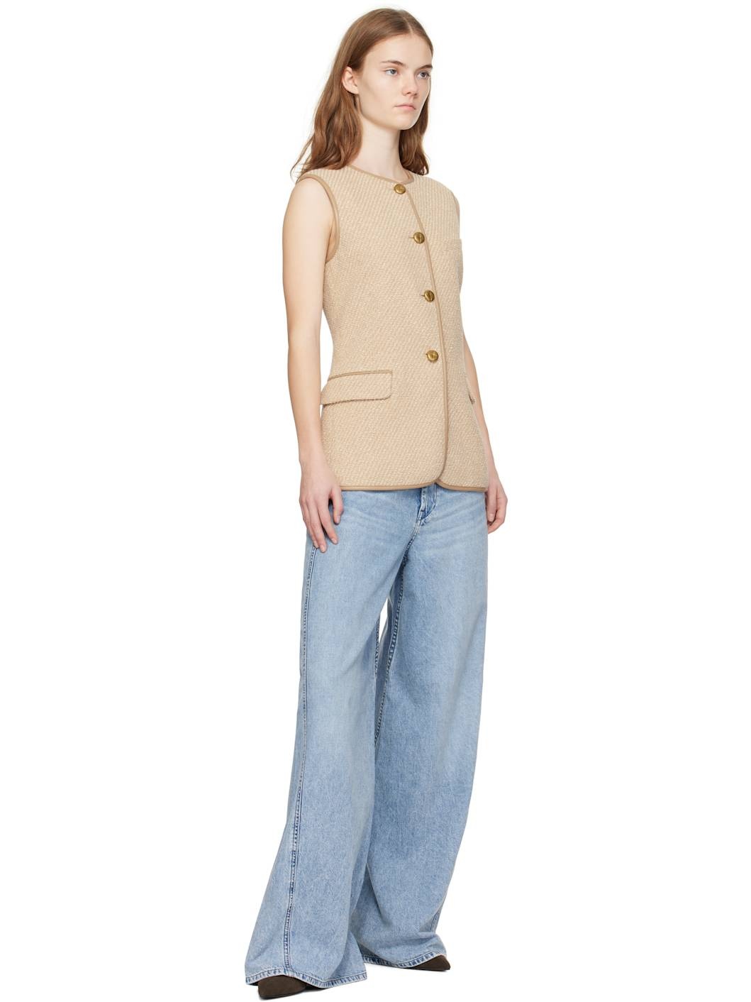 Beige Bartlet Vest - 4