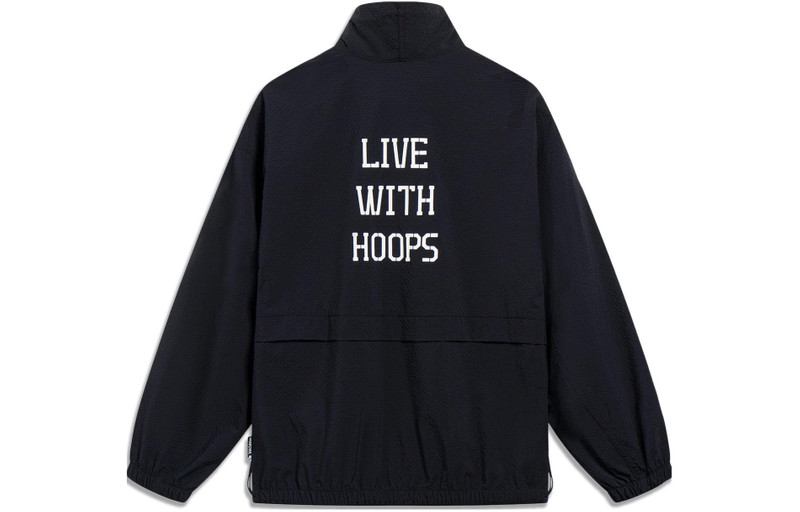 Li-Ning Li-Ning BadFive Live With Hoops Graphic Jacket 'Black' AFDT189-3 outlook