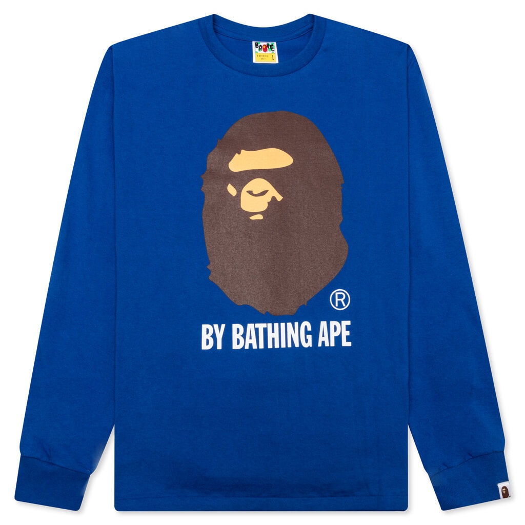 BY BATHING APE L/S TEE - BLUE - 1