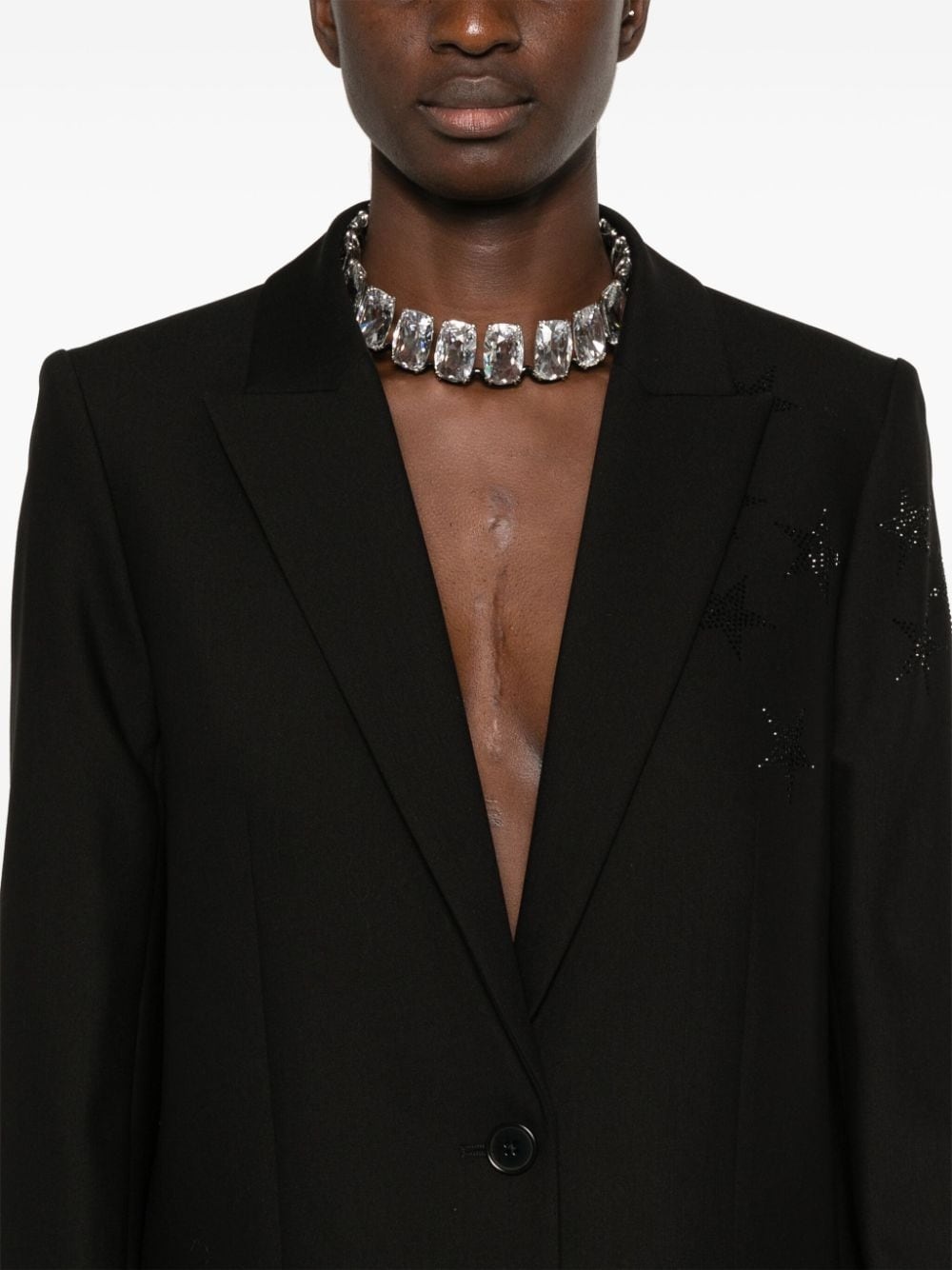 rhinestone-embellished blazer - 5