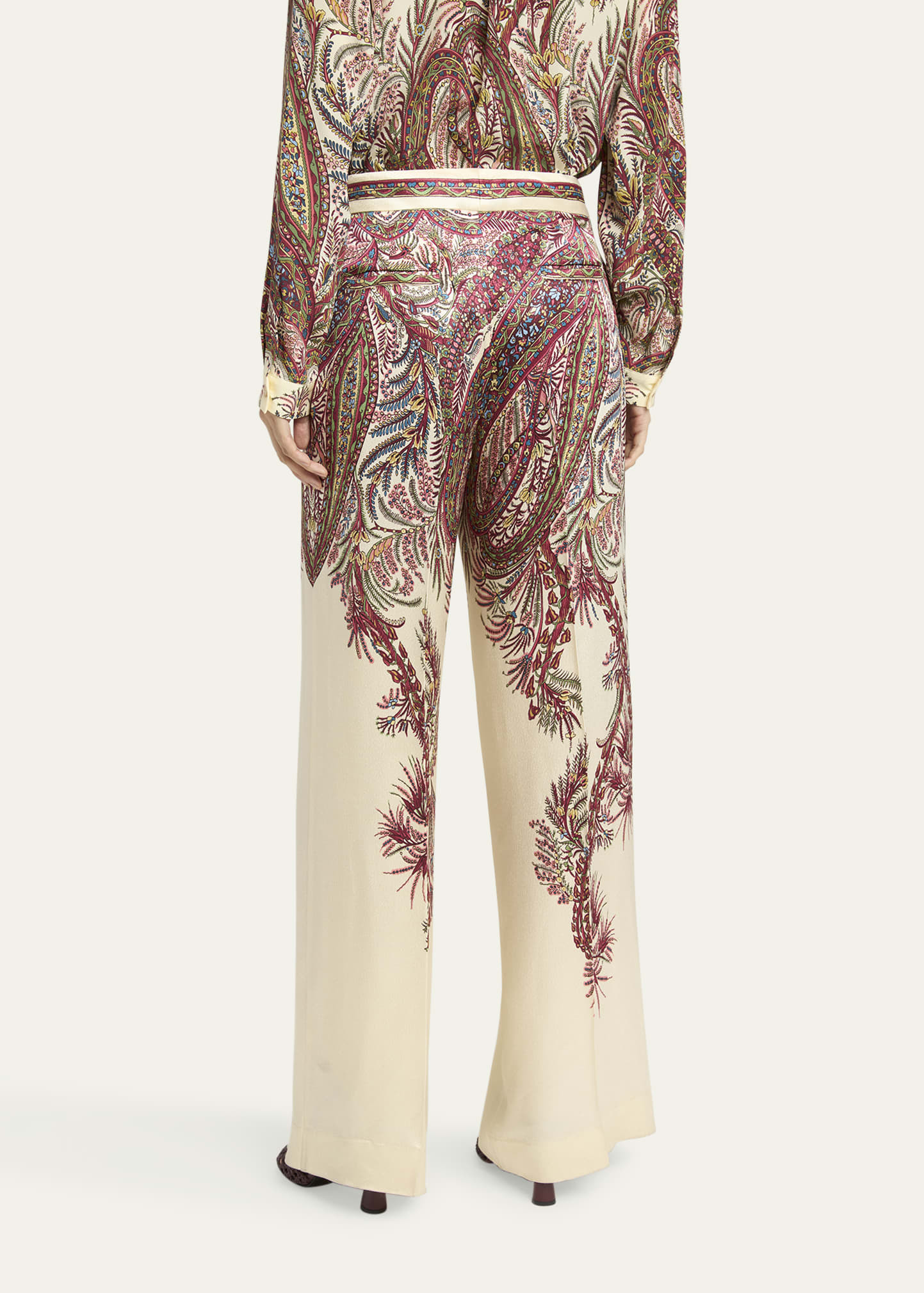 Paisley-Print Pants - 3