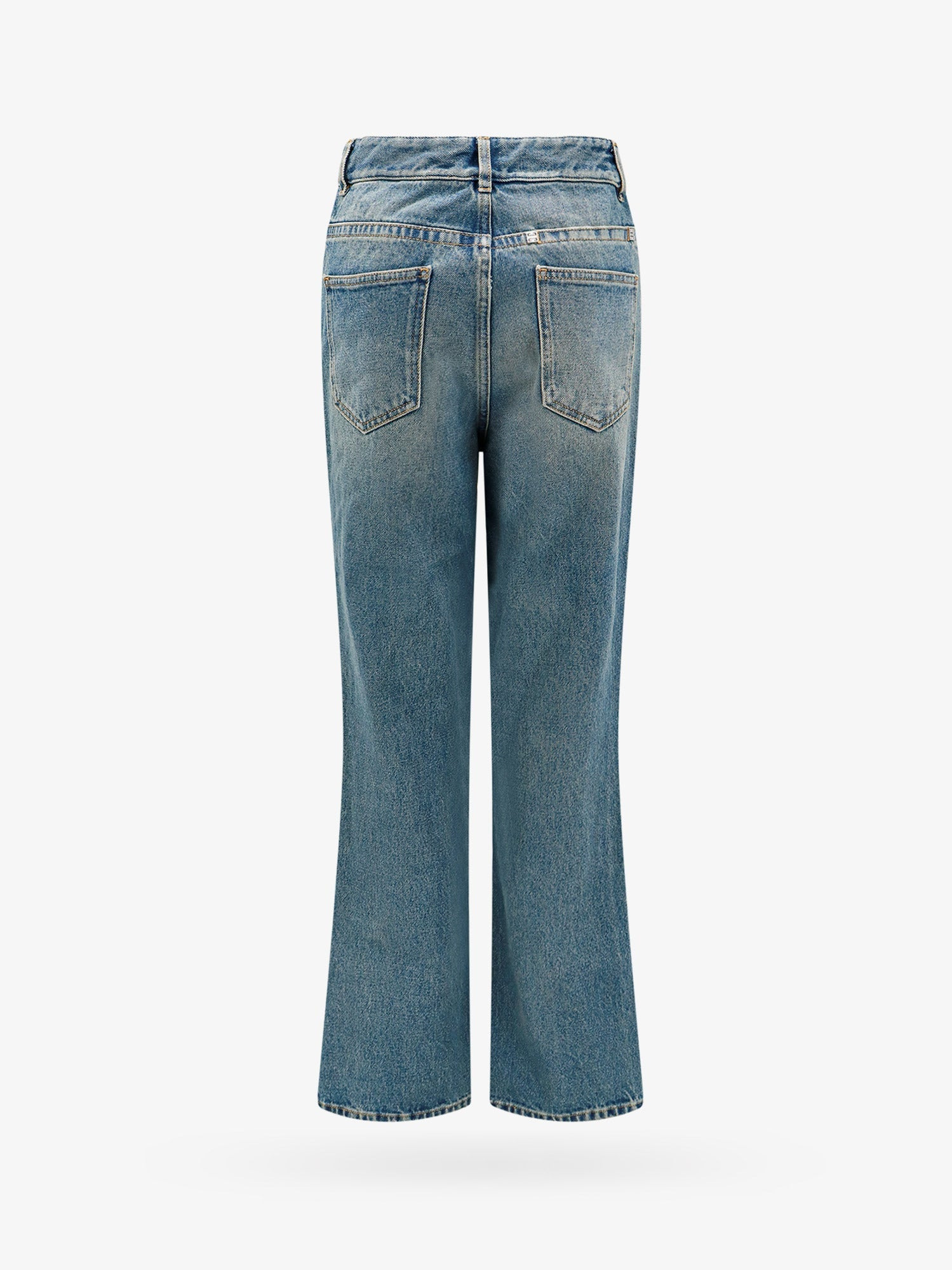 Cotton Boot Cut Jeans With 4G Chain - 6