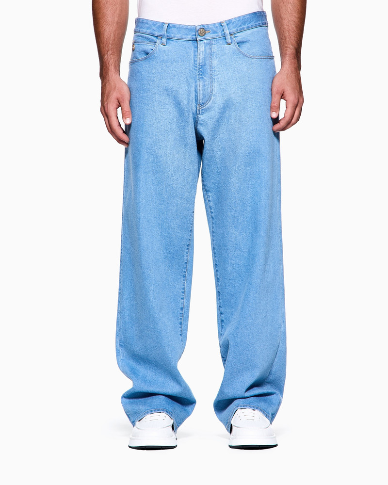 GIORGIO ARMANI ASV COTTON AND MODAL FIVE-POCKET TROUSERS outlook