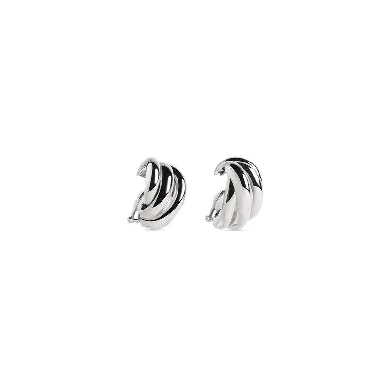 BALENCIAGA Women's Saturne Earrings in Silver outlook