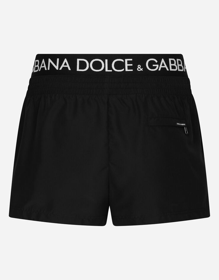 Short swim trunks with branded band - 2
