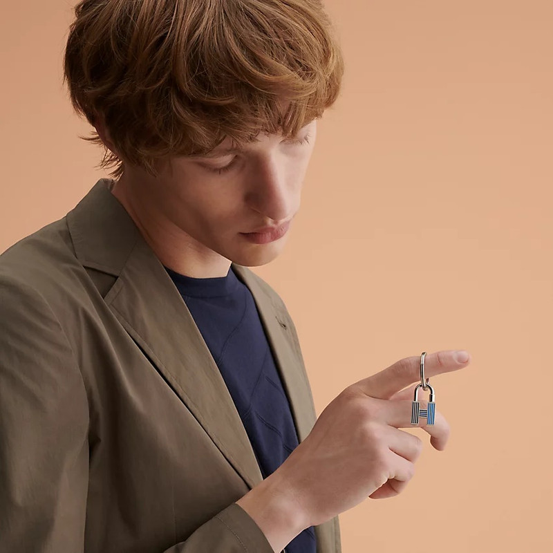 Hermès Cadenas Quizz Rainbow key ring outlook