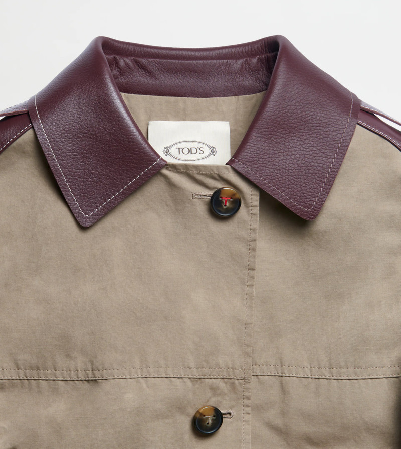 Tod's TRENCH IN MIXED COTTON - BROWN outlook