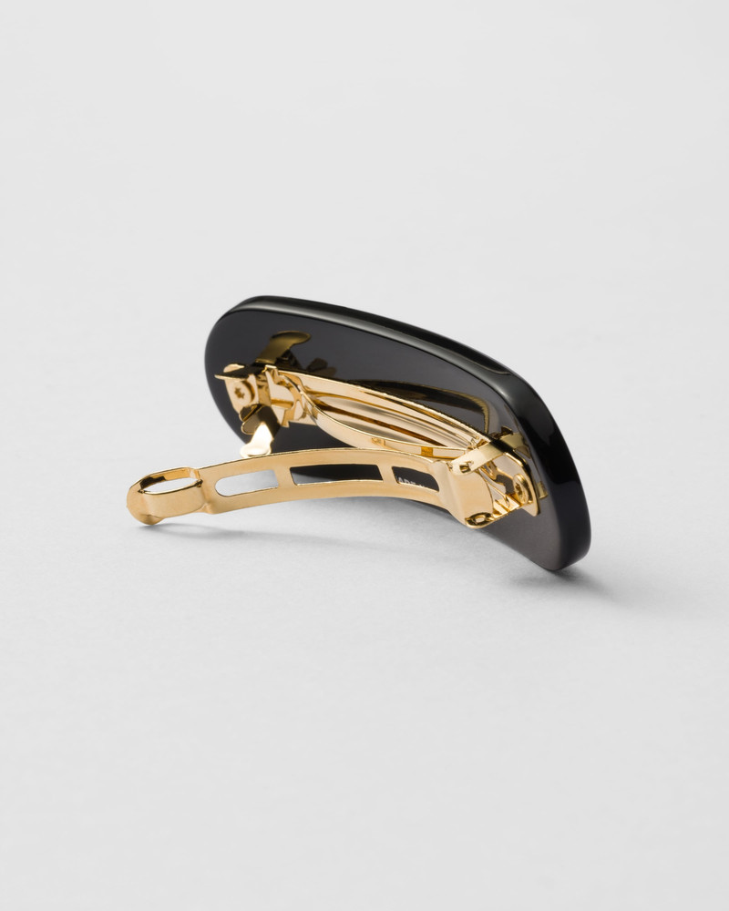 Prada Plexiglas hair clip outlook
