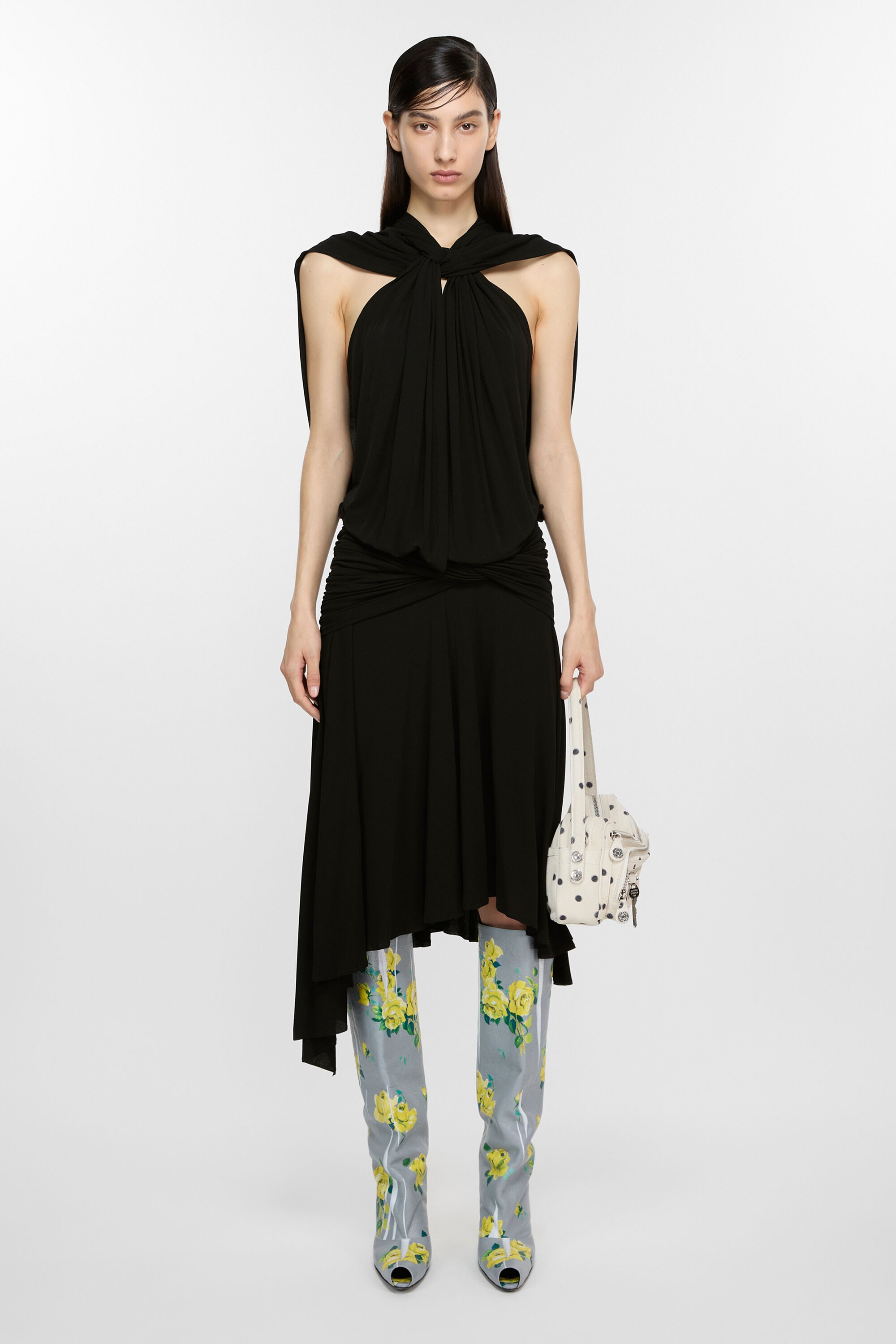 Sleeveless dress - Black - 2