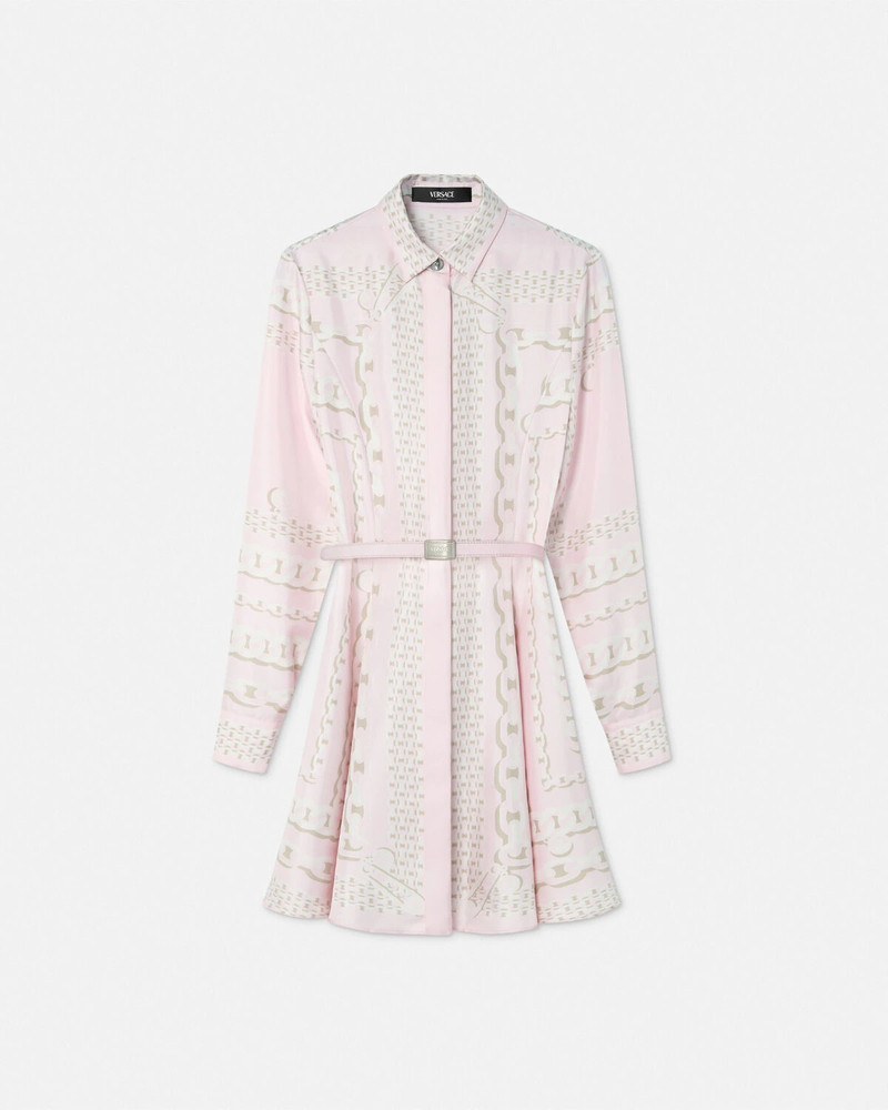 Versace Treasure Silk Midi Shirt Dress 1