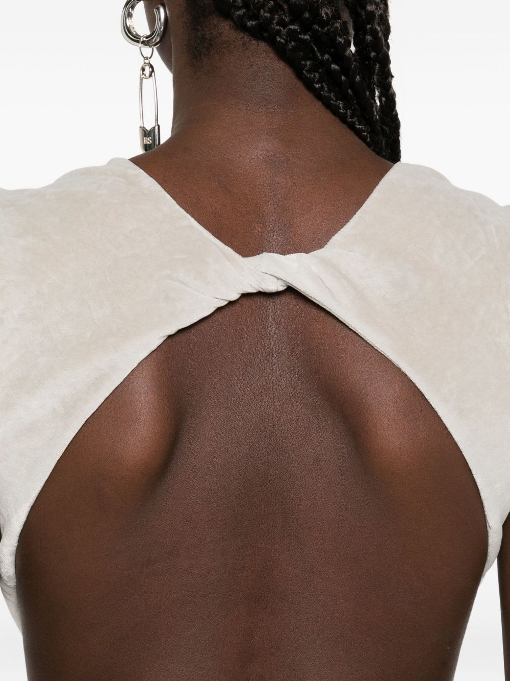 sleeveless cut-out maxi gown - 5