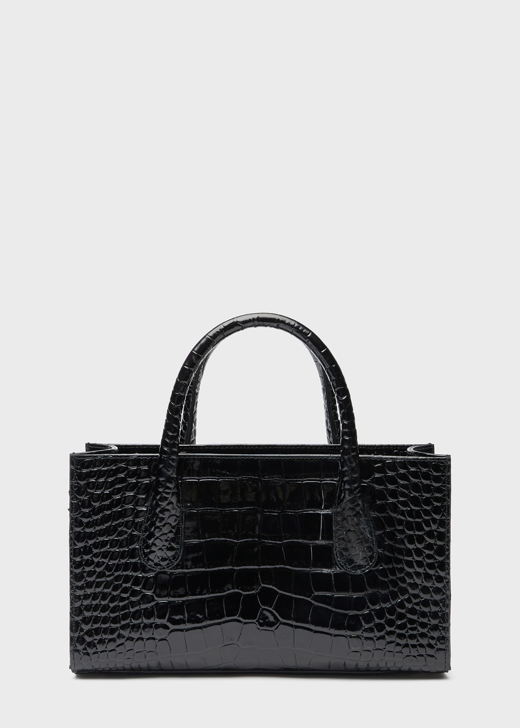 HANDBAG IN CROCODILE-EFFECT PRINT LEATHER - 3