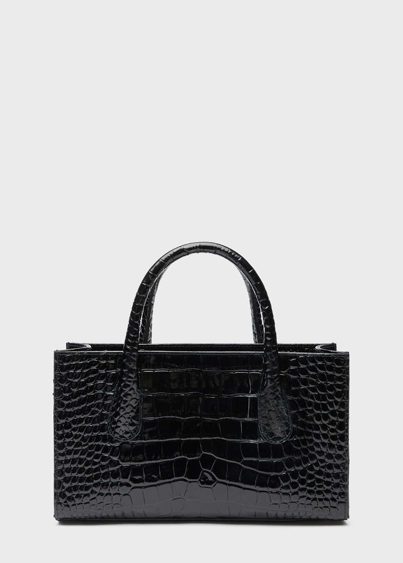 HANDBAG IN CROCODILE-EFFECT PRINT LEATHER 3
