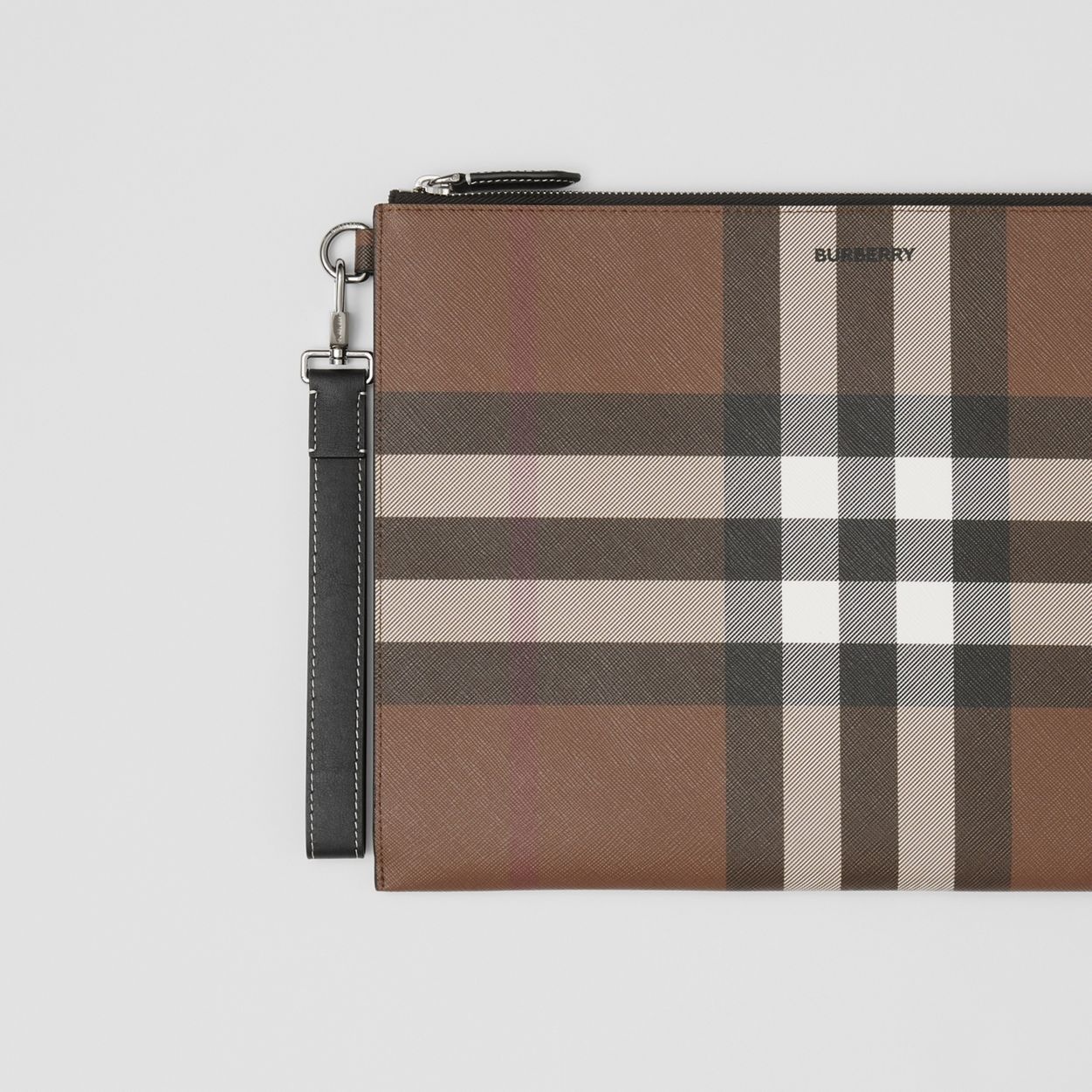 Large Check Zip Pouch - 2