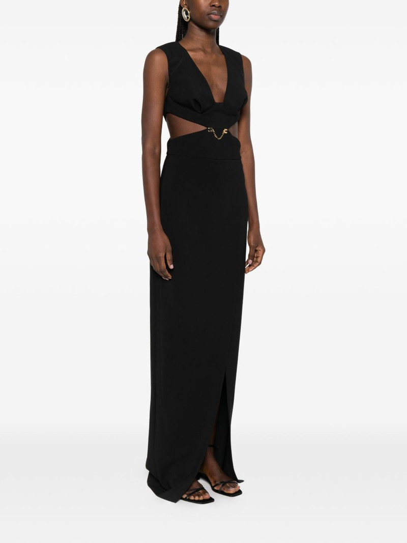 chain V-neck maxi dress 3