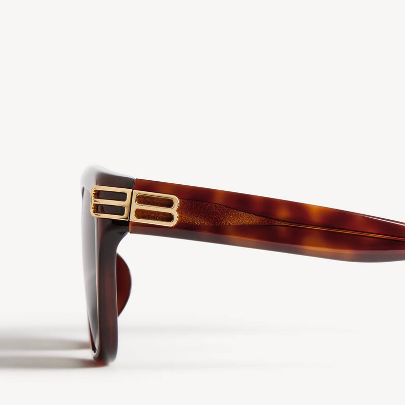 Women's Casino Square Af Sunglasses in Medium Brown Havana 5