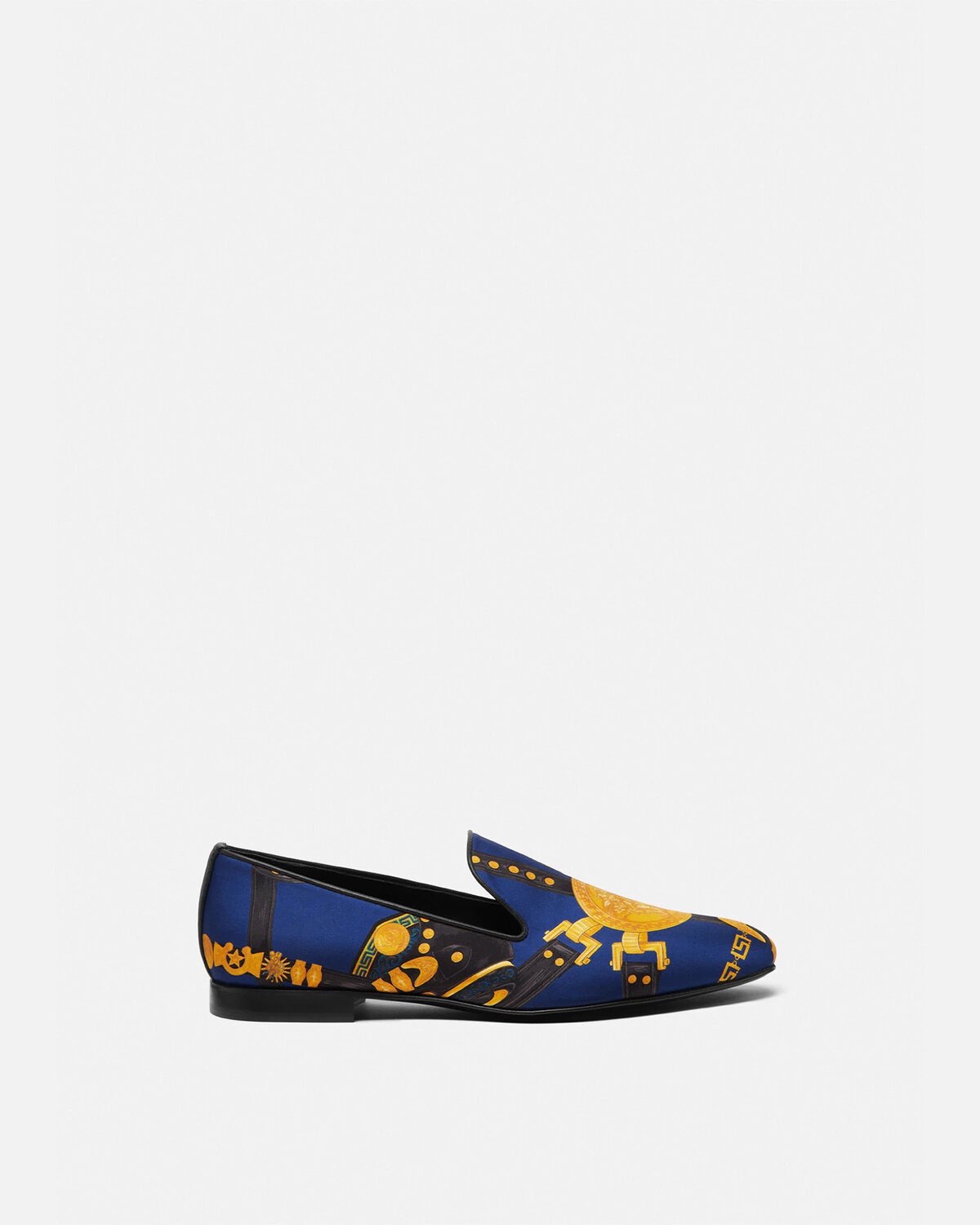 Medusa Saddle Silk Slippers - 1