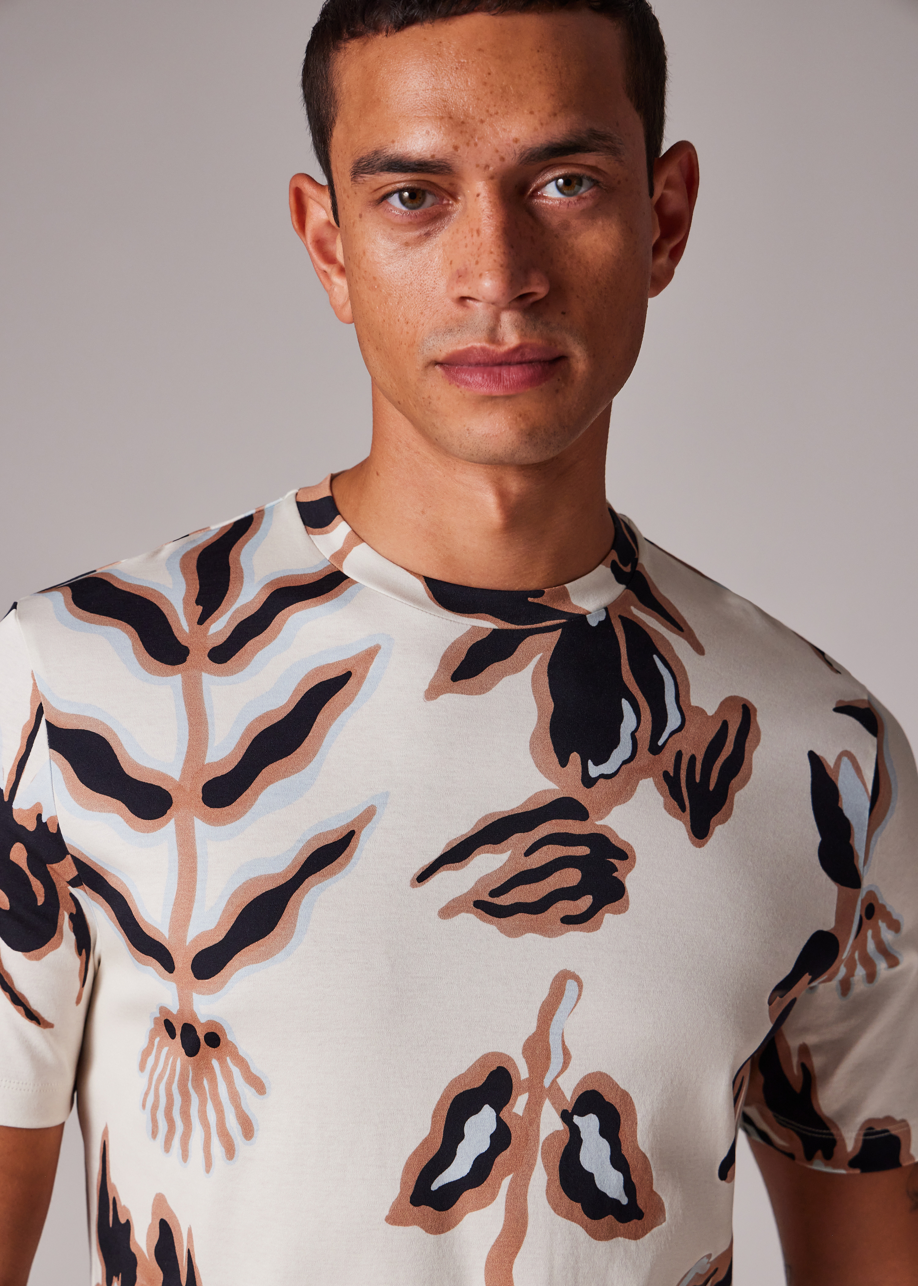 Ecru 'Bohemia' Print T-Shirt - 3