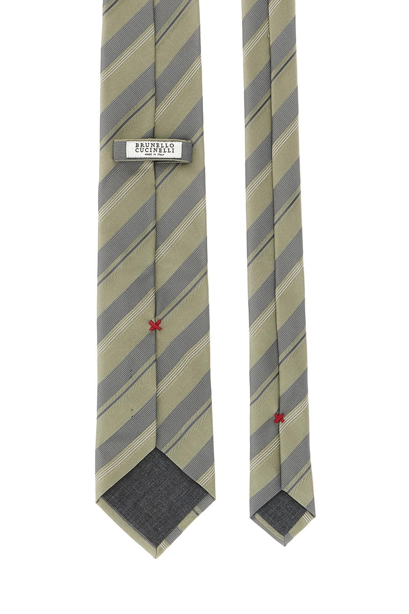 Brunello Cucinelli Operated stripe tie outlook