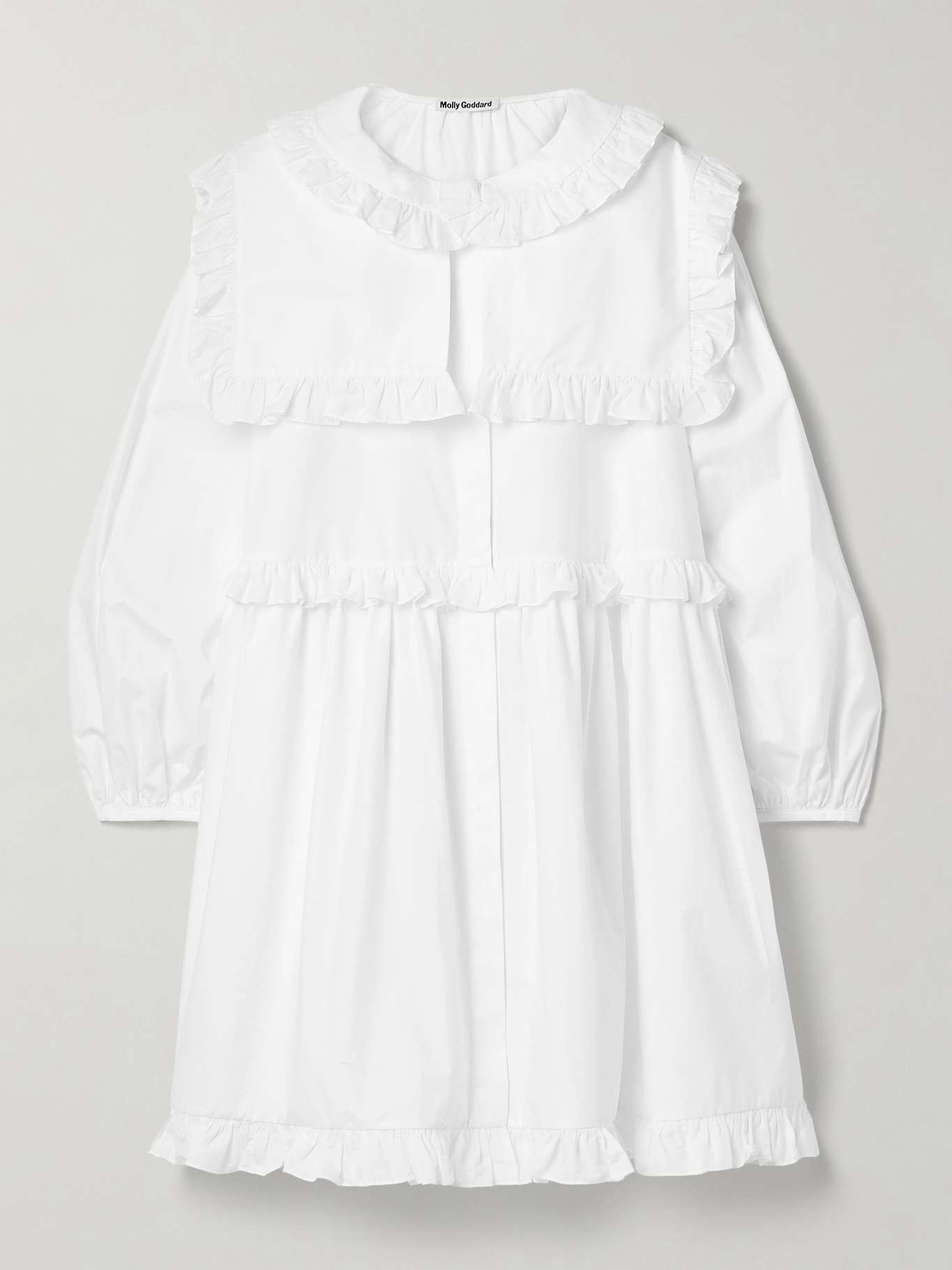 Lizzie ruffled cotton mini dress - 1