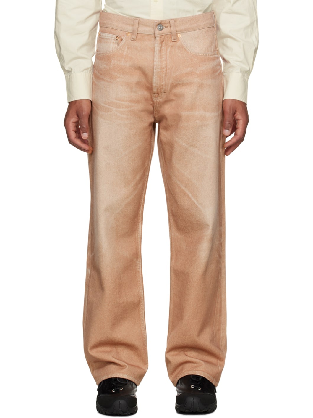 Pink Third Cut Jeans - 1