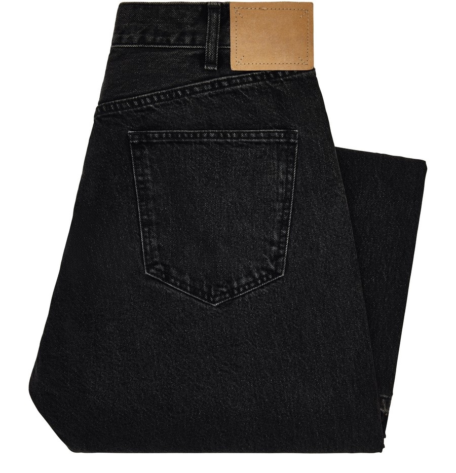 CELINE Lou jeans in pure black wash denim | 24s | REVERSIBLE