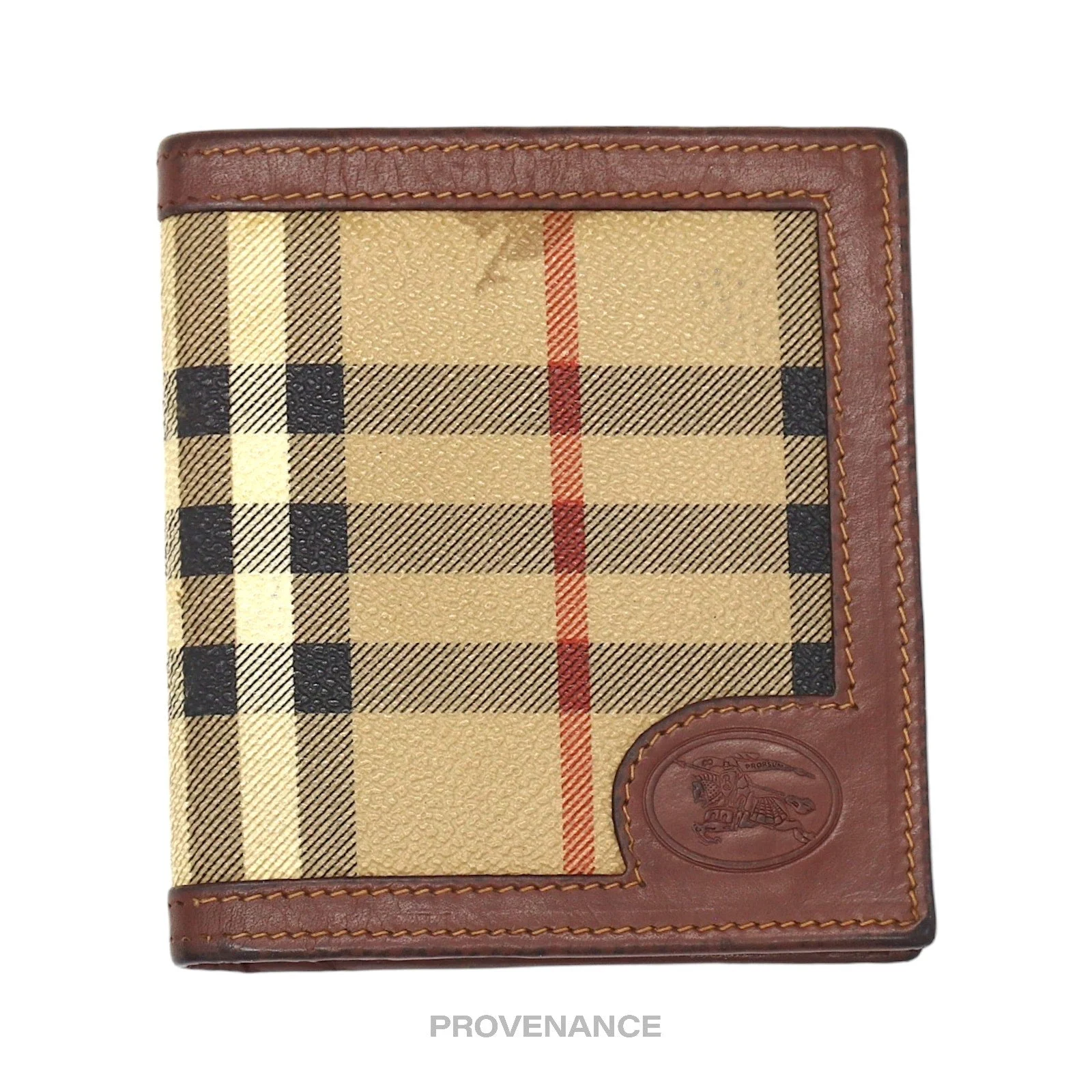 Burberry Bifold Wallet - Nova Check Brown - 1