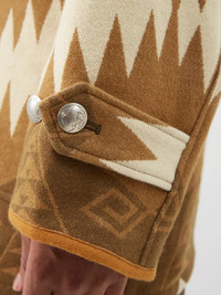 visvim Hopiland jacquard blanket coat | matchesfashion