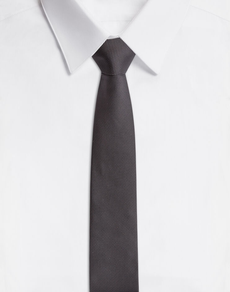 Silk jacquard tie - 1