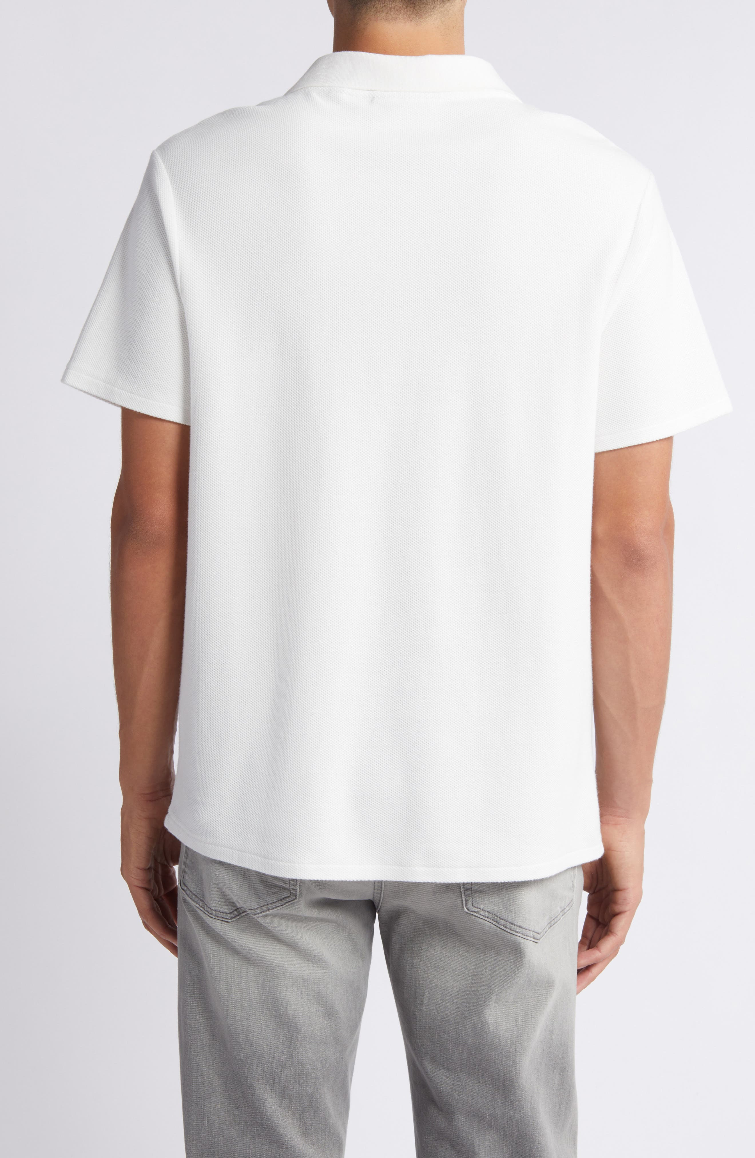 FRAME Jacquard Polo in Off White at Nordstrom - 2